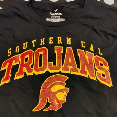 Fanatics Men's NCAA University of Southern Cal Trojans T- Shirt Black L New - Image 1 of 2