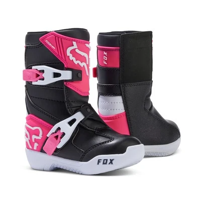 Fox Racing Niños COMP Botas de Motocross (Negro/Rosa) (Talla 13) 30472-285-13 Foto 1 de 4