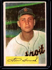 1954 Bowman Steve Gromek Detroit Tigers #199 SET BREAK - Picture 1 of 2