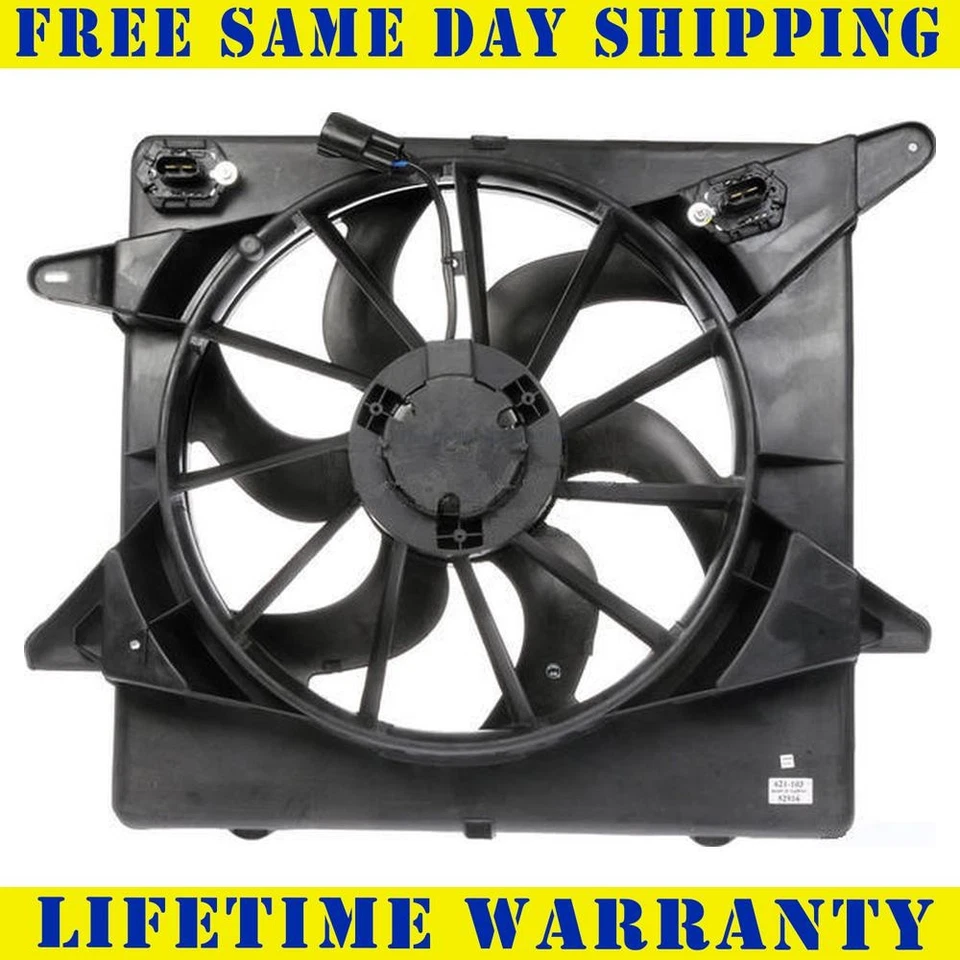 New Engine Cooling Fan Assembly For 2010-2016 Cadillac SRX 3.6L 3.0L - Image 1 of 4