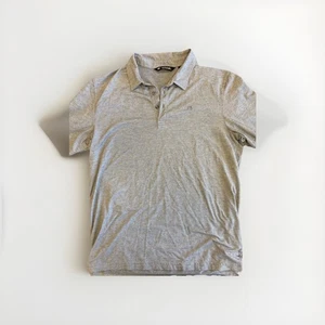 Travis Mathew Men's Performance Gray Short Sleeve Polo Shirt Size Large Golf - Picture 1 of 4