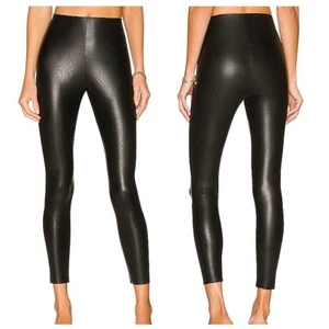 Commando Petite Medium schwarze Kunstleder Leggings - Bild 1 von 10