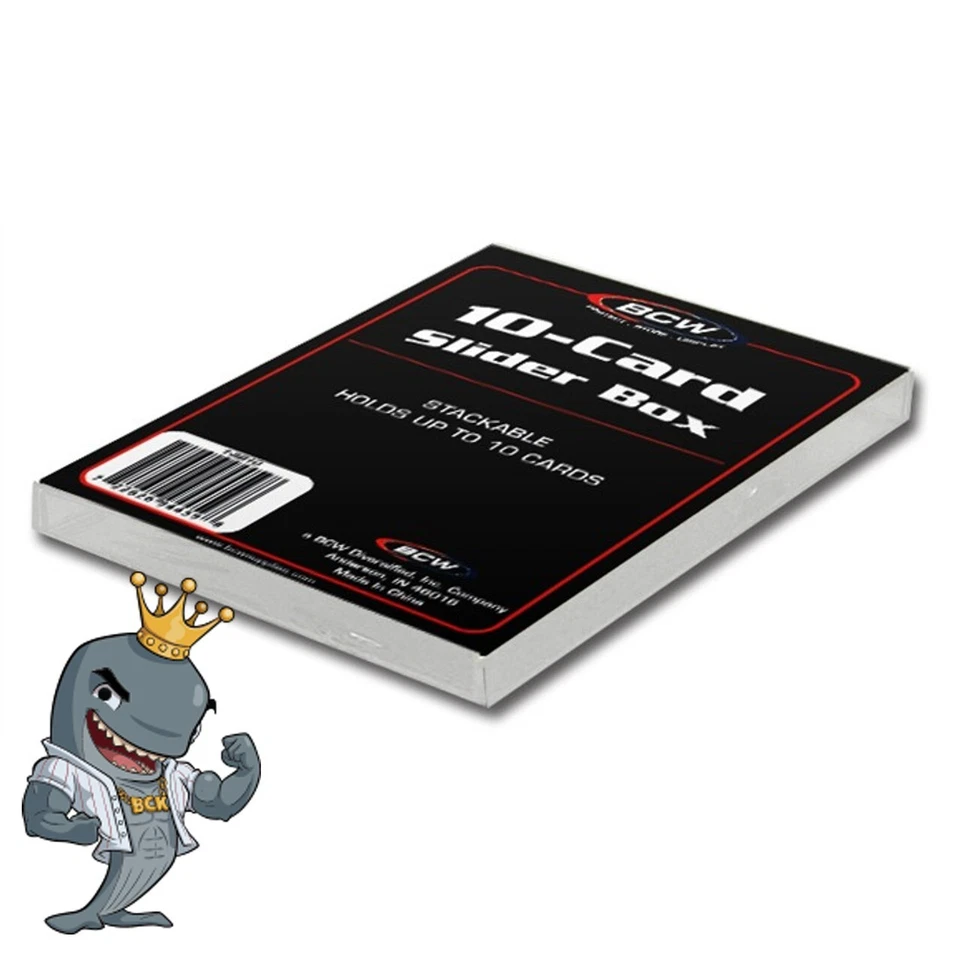 (6 Pack) BCW 10-Card Slider Plastic Box Holders For Trading Cards/TCG FREE SHIP - Image 1 of 1