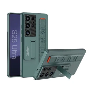 Funda de pulsera ultra delgada con soporte verde para Samsung Galaxy S25 Ultra GKK - Imagen 1 de 7