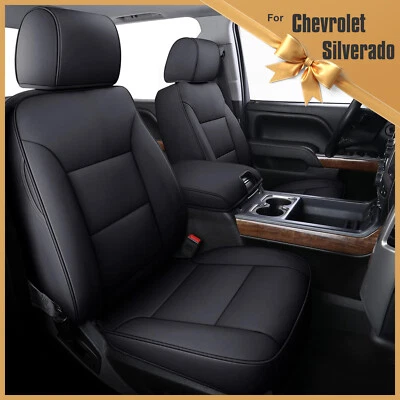 For Chevrolet Silverado 1500 2014-2018&2500HD/3500HD 2015-2019 Car 5-Seat Covers - Image 1 of 4