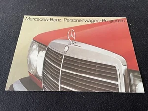Mercedes Euro Catalog 230 300D 280E 450 SL 450SEL 1976 6,9 600 folleto alemán - Imagen 1 de 4