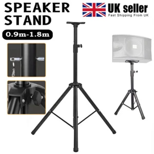 PA Speaker Stand Tripod Heavy Duty 90cm-180cm Height Adjustable 35mm 50 KG Load - Picture 1 of 15