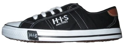 H.I.S. HIS Shine Zapatillas De Ocio Canvas Lino Punk Negro Black EU 44 - Imagen 1 de 3
