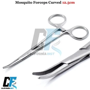 Dog Ear Hair Puller Pet Grooming Hemostatic Locking Forceps Curved Veterinary CE - Picture 1 of 4