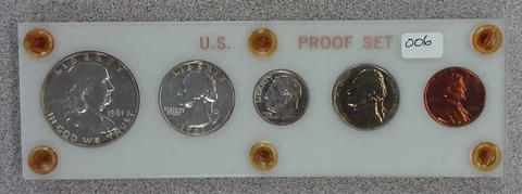 1961 Silver Proof Set in Capital Holder (006) Cover