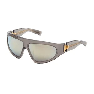 NEW BALMAIN B-ESCAPE BPS-143C UNISEX CRYSTAL GREY/ GOLD SUNGLASSES - Picture 1 of 3