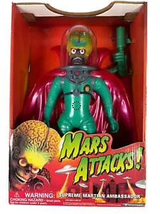 12 inch Vintage 1996 Mars Attacks! Supreme Martin Ambassador, New In Sealed Box§ - Picture 1 of 8