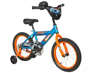16" Boys BMX Bike, Kids Age 5-7, Blue, NEW, Hot Wheels Design, Child's Bicycle - Picture 1 of 12