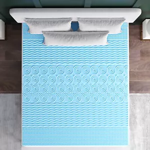 Astor 2" Memory Foam California King Size Mattress Topper with Cooling Gel In... - Picture 1 of 55