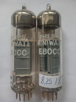 Соответствующая пара 2 x E80CC Philips HEERLEN золотые булавки новый из старых запасов NR 3 - Изображение 1 из 3