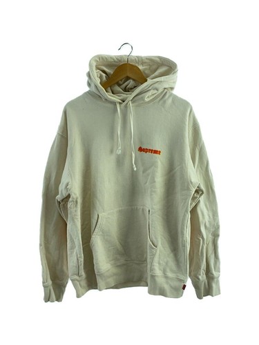 Supreme Felpa con Cappuccio Love Felpa con Cappuccio M Cotone Stampa Panna Usata