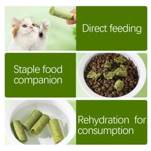 Cat Grass Stick, Freeze-dried Cat Snacks, Cat-Oral Cleaning Treats Q3I4 - Picture 1 of 19