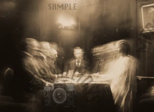 Victorian Era Vintage 1800's Photo CREEPY SEANCE  GHOST SPIRITS 93 ultra rare - Picture 1 of 2