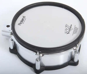 Roland PD-105X Drum Pad Mesh 10" silber gebürstetes Metall elektronischer Dual Trigger - Bild 1 von 6