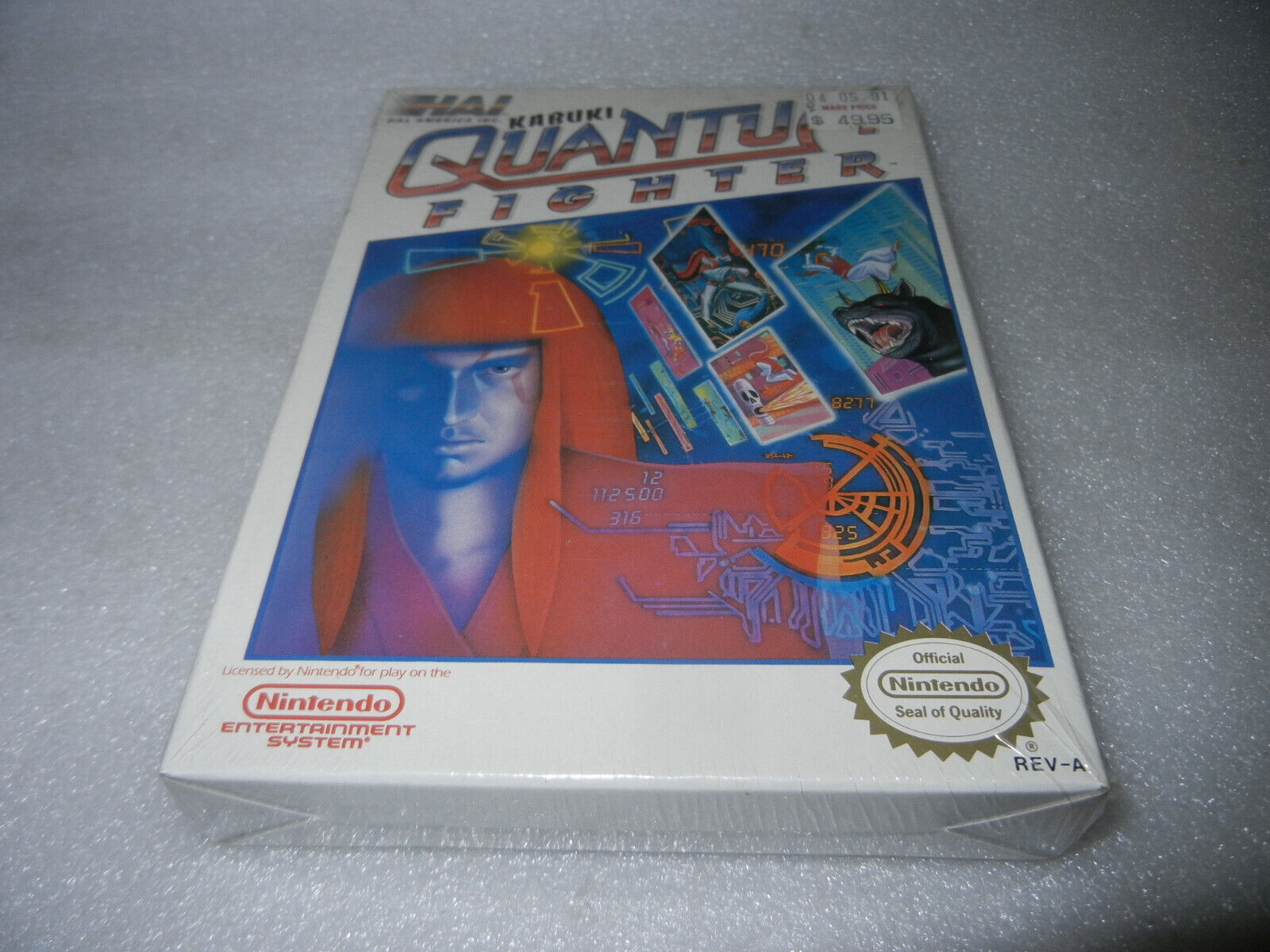 Kabuki Quantum Fighter Nintendo NES Brand New Factory Sealed H-Seam Vintage NOS