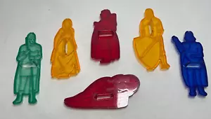 Set of 6 Vintage Robin Hood Flour Cookie Cutters Plastic - Picture 1 of 3