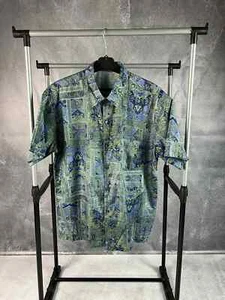 Thai silk vintage multicolour crazy shirt - Picture 1 of 9