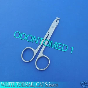 3 instrumentos veterinarios quirúrgicos blancos para uñas de pie, tijeras de gato - Imagen 1 de 3