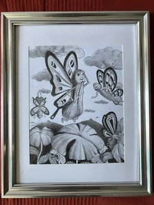 original pencil drawing “ dream of sexy landscape “ signed by Charles Goh - Picture 1 of 8