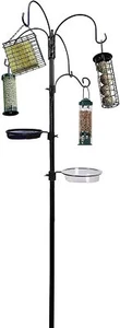 Bird Feeder Station Garden Multi Feeding 6 Piece Hanging Table Tray Seed Water - Picture 1 of 10