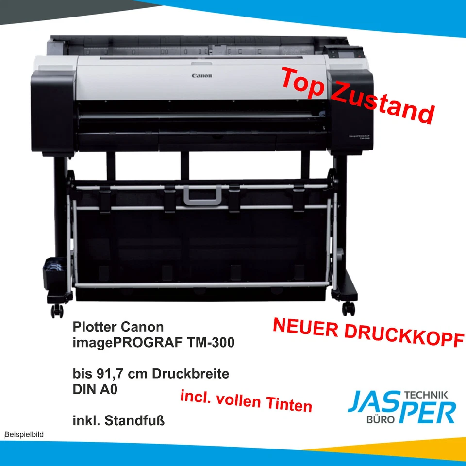 Canon imagePROGRAF TM-300 Plotter gebr. nur 16m² geplottet - Bild 1 von 1