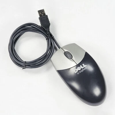 Dell by Logitech M-UR69 Mouse USB Optical Scroll Wheel Clean Tested Clear Black - Image 1 of 4
