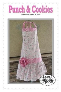 Sew Much Good Punch & Cookies Apron Pattern Adult Sizes S, M, L, XL - Picture 1 of 2