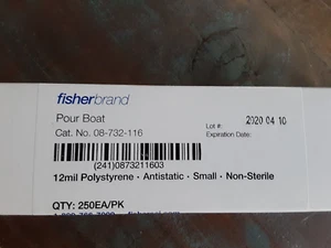 Fisherbrand Pour Boat, 12mil - (Box mit 250) 08-732-116 - Bild 1 von 3