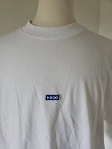 HUGO Hugo Boss White Tee With Logo Sz XL NWT NWD - Picture 1 of 8