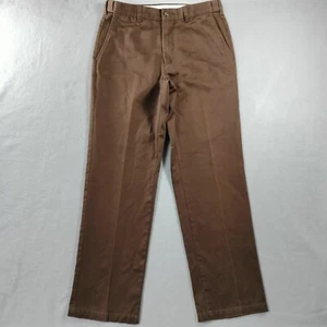 Pantalone uomo Covington gamba dritta piatto davanti marrone kaki taglia reale 32x29 - Foto 1 di 5