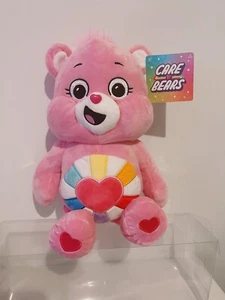 New License Care Bears Unlock The Magic Hopeful Heart Bear Plush Soft Toy 32cm - Picture 1 of 2