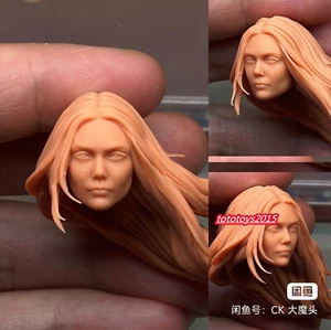 1:6 1:12 1:18 Scarlet Witch Wanda Elizabeth Olsen Head Sculpt For Female Body - Picture 1 of 4