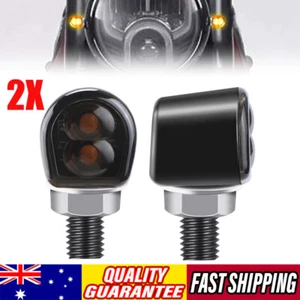 2X Indicador de señal de giro LED para motocicleta luz intermitente ámbar lámpara universal 8 mm - Imagen 1 de 12
