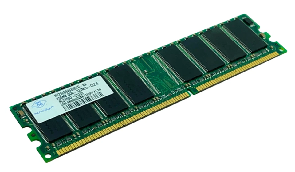 Nanya NT256D64S88B1G-6K 256MB DDR-333MHz-CL2.5 PC2700U-25330 Memory - Image 1 of 4