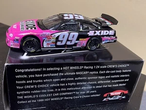 Coche Hot Wheels Nascar Racing 1999 escala 1:24 Crew's Choice Exide baterías. NUEVO - Imagen 1 de 14