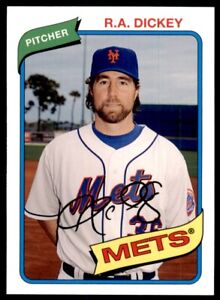 2012 Topps Archives R.A. Dickey Baseball Card New York Mets #148