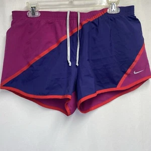 Nike Dri-Fit Drawstring Athletic Lined Shorts Women Medium Magenta Zipper Pocket - Picture 1 of 22