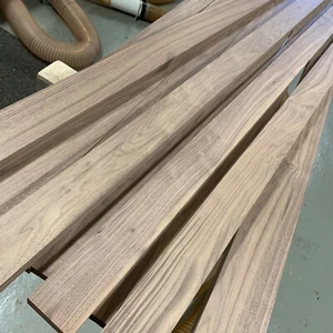Tavola noce 110 cm legno massiccio legno bordato tavola legno quadrato listello legno listello di legno - Foto 1 di 10