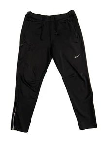 Nike Dri-Fit Running Pants Slim Skinny Fit Black Womens Size 30x28 GUC - Picture 1 of 11