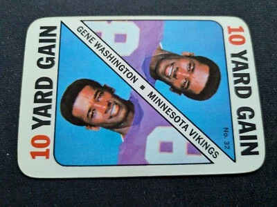 1971 Topps Football Game Card # 32 Gene Washington - Minnesota Vikings (VG/EX) - Image 1 of 3