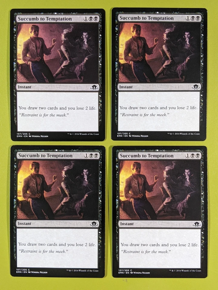 Succumb to Temptation x4 Eldritch Moon 4x Playset Magic the Gathering MTG - Image 1 of 1