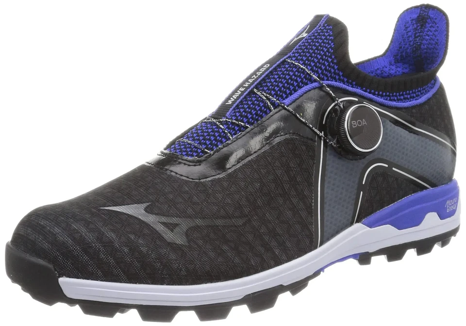 Zapatos de golf Mizuno para hombre Wave Hazard BOA negro/azul 3E varias tallas para Japón Foto 1 de 1