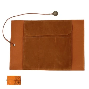 Leinwand Lederstifttasche Stiftwickeltaschen Stiftverpackungs-Organizer - Bild 1 von 12