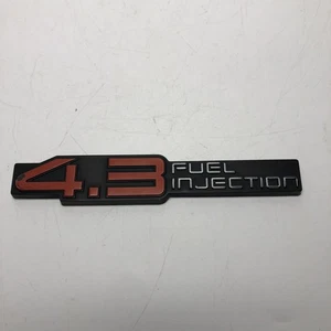Chevrolet Astro Van 1988-1993 puerta trasera 4,3 emblema de inyección de combustible original OEM - Imagen 1 de 5