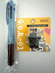 Hobonichi Techo 2026 Bonusgeschenk Jetstream 3 Farben Stift mit Roboter Briefbeschwerer - Bild 1 von 4